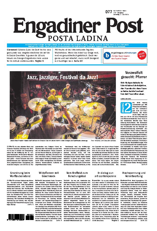 Engadiner Post Nr. 077 vom Samstag, 05.07.2025