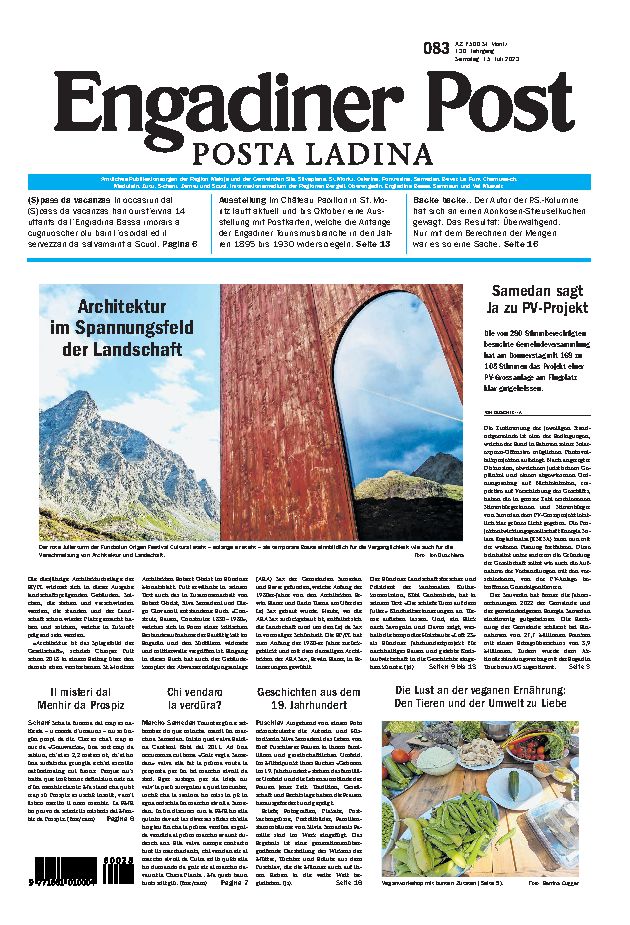 Engadiner Post Nr. 083 vom Samstag, 15.07.2023