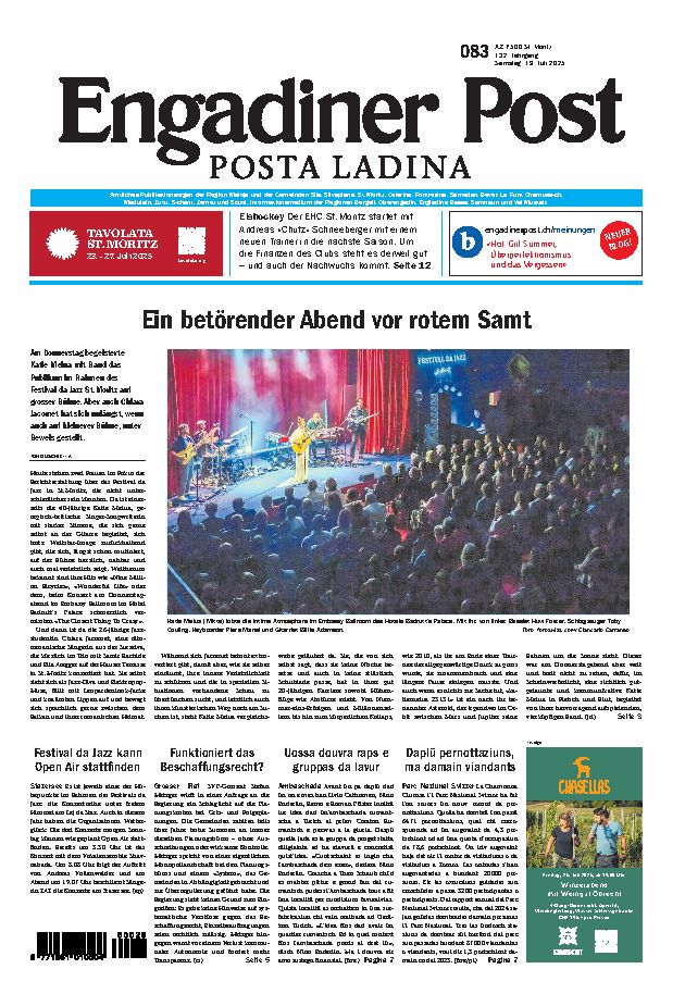 Engadiner Post Nr. 083 vom Samstag, 19.07.2025