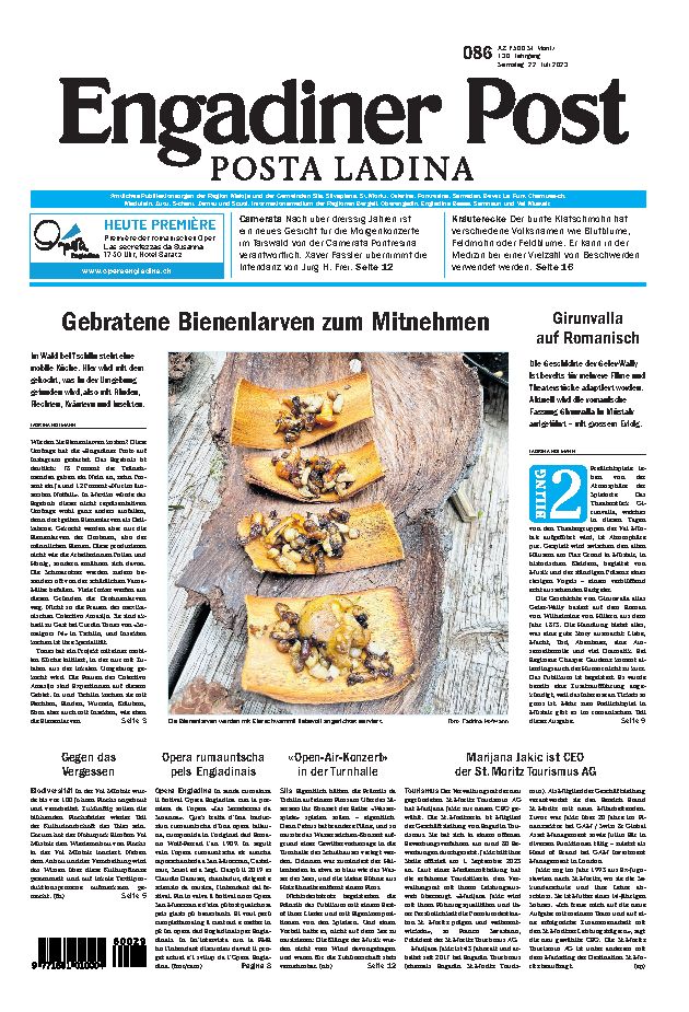 Engadiner Post Nr. 086 vom Samstag, 22.07.2023