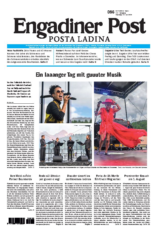 Engadiner Post Nr. 086 vom Dienstag, 23.07.2024
