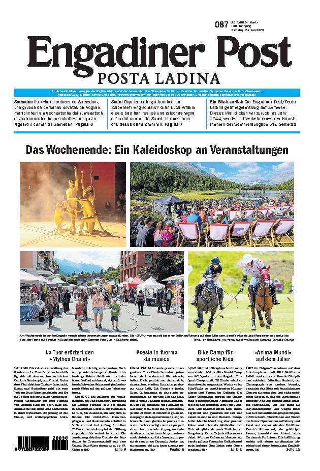 Engadiner Post Nr. 087 vom Dienstag, 25.07.2023