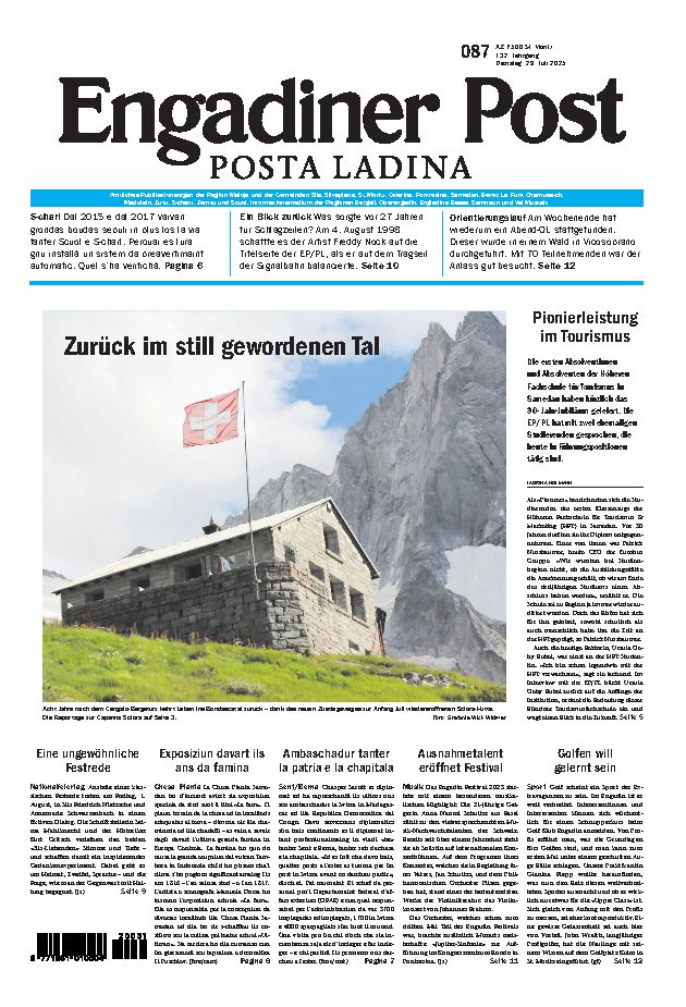 Engadiner Post Nr. 087 vom Dienstag, 29.07.2025