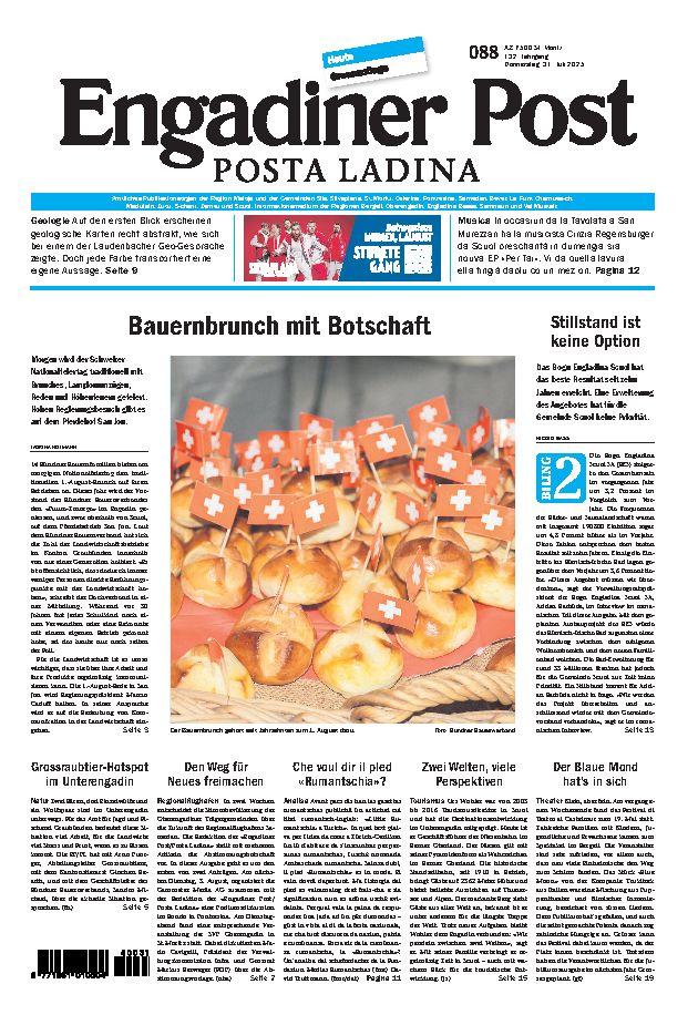Engadiner Post Nr. 088 vom Donnerstag, 31.07.2025