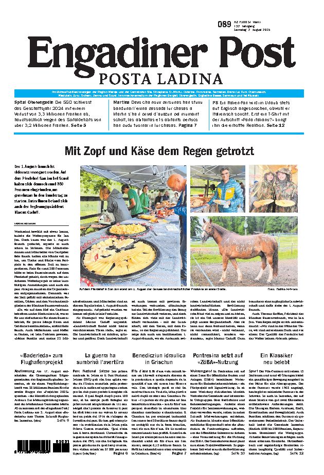 Engadiner Post Nr. 089 vom Samstag, 02.08.2025