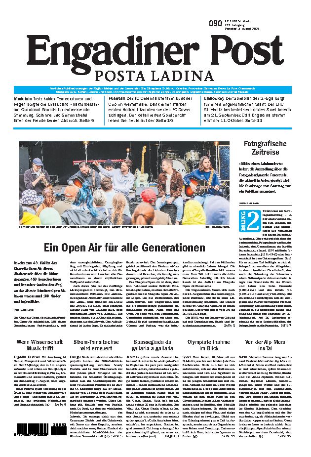 Engadiner Post Nr. 090 vom Dienstag, 05.08.2025