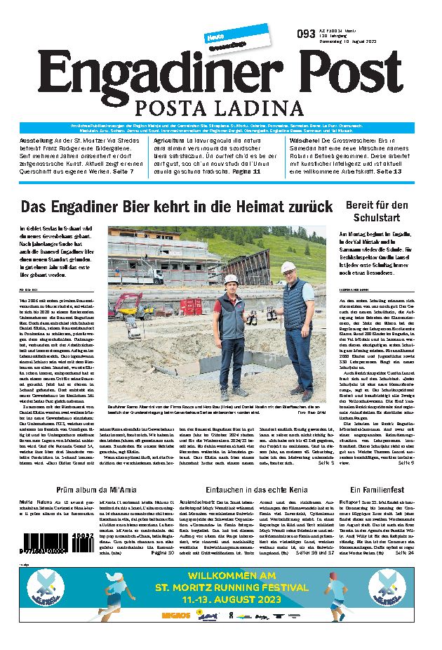 Engadiner Post Nr. 093 vom Donnerstag, 10.08.2023