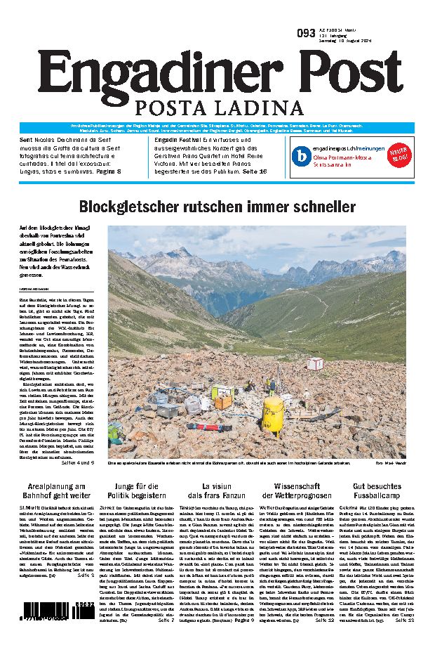 Engadiner Post Nr. 093 vom Samstag, 10.08.2024