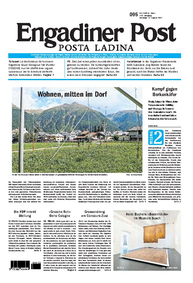 Engadiner Post Nr. 095 vom Samstag, 13.08.2022