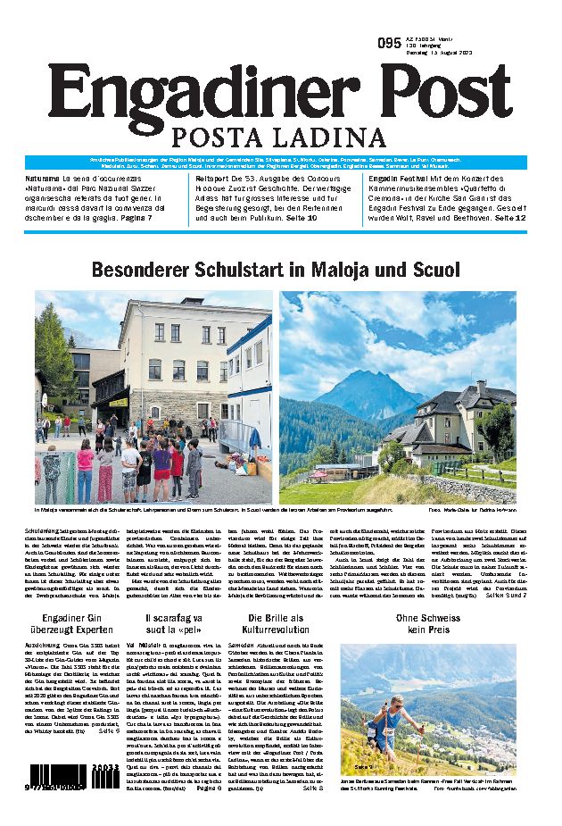 Engadiner Post Nr. 095 vom Dienstag, 15.08.2023