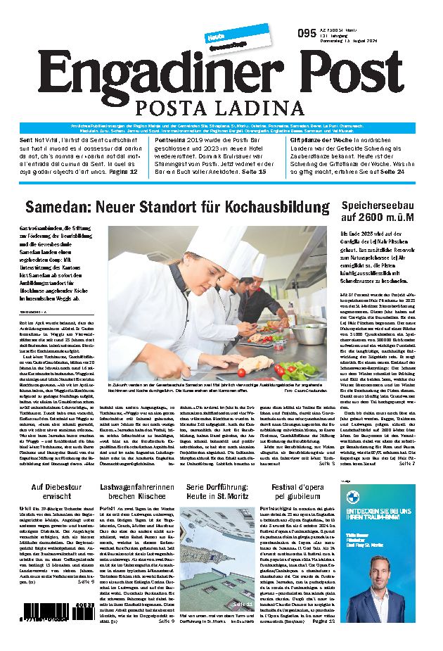 Engadiner Post Nr. 095 vom Donnerstag, 15.08.2024
