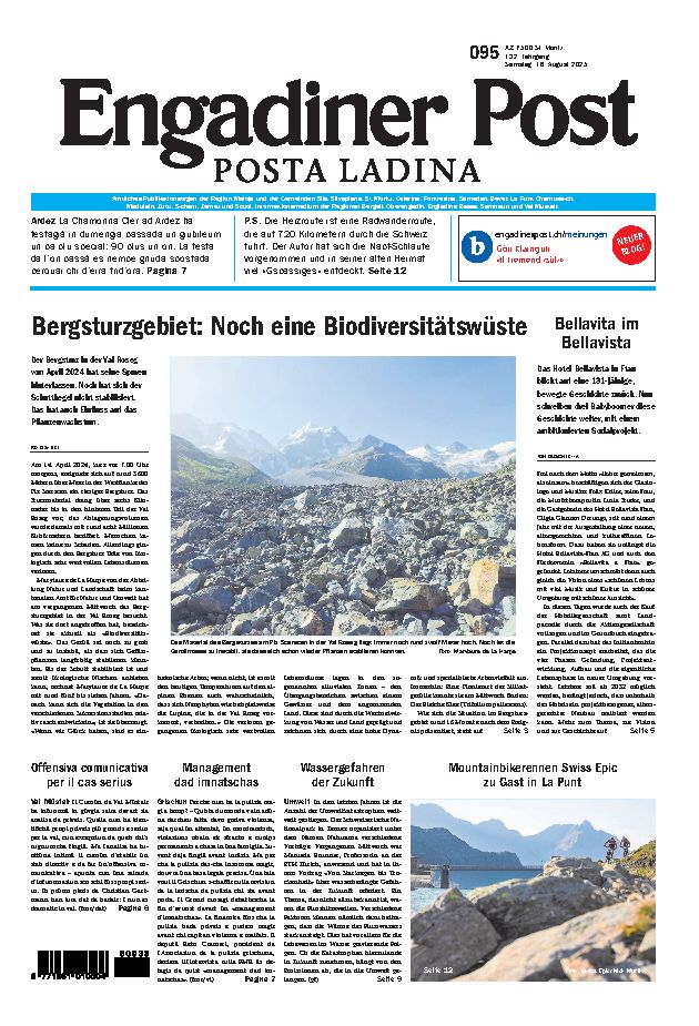 Engadiner Post Nr. 095 vom Samstag, 16.08.2025