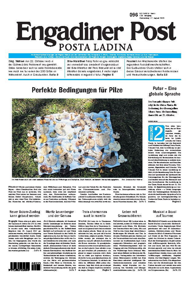 Engadiner Post Nr. 096 vom Donnerstag, 17.08.2023