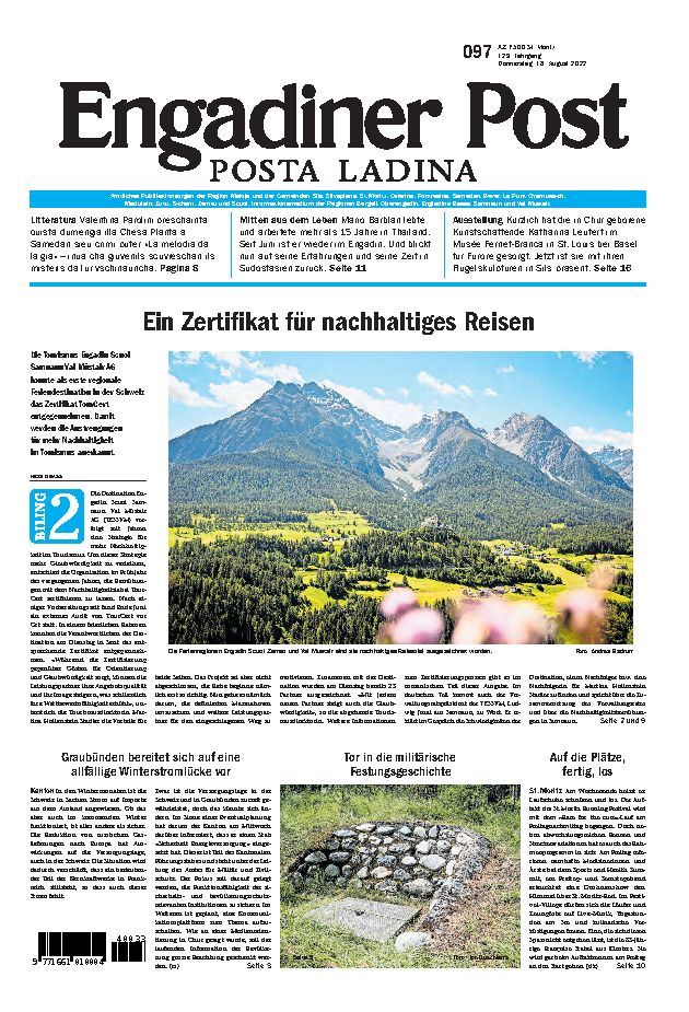 Engadiner Post Nr. 097 vom Donnerstag, 18.08.2022