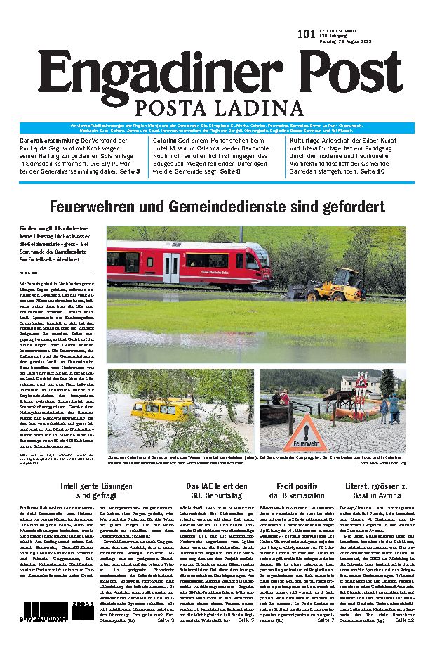 Engadiner Post Nr. 101 vom Dienstag, 29.08.2023
