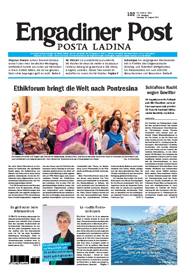 Engadiner Post Nr. 102 vom Dienstag, 30.08.2022