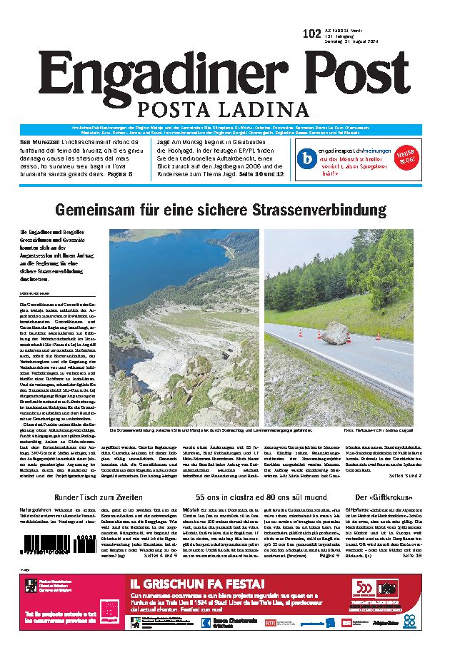 Engadiner Post Nr. 102 vom Samstag, 31.08.2024