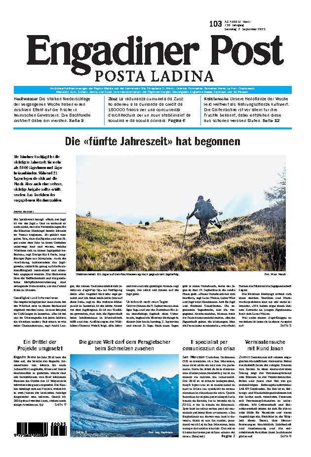 Engadiner Post Nr. 103 vom Samstag, 02.09.2023