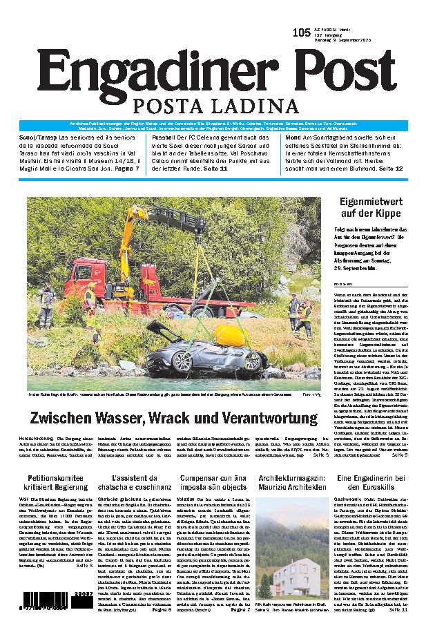 Engadiner Post Nr. 105 vom Dienstag, 09.09.2025