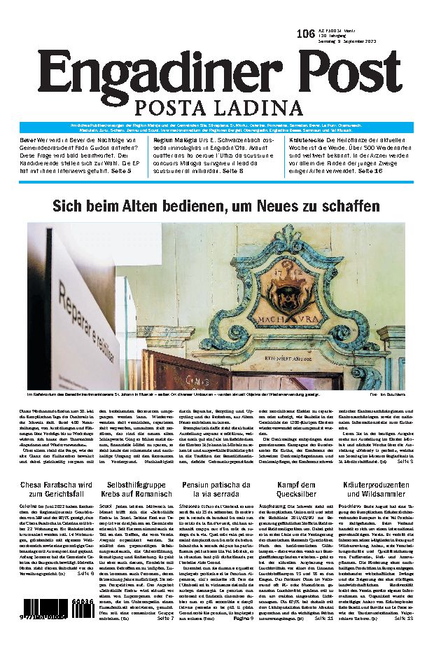 Engadiner Post Nr. 106 vom Samstag, 09.09.2023