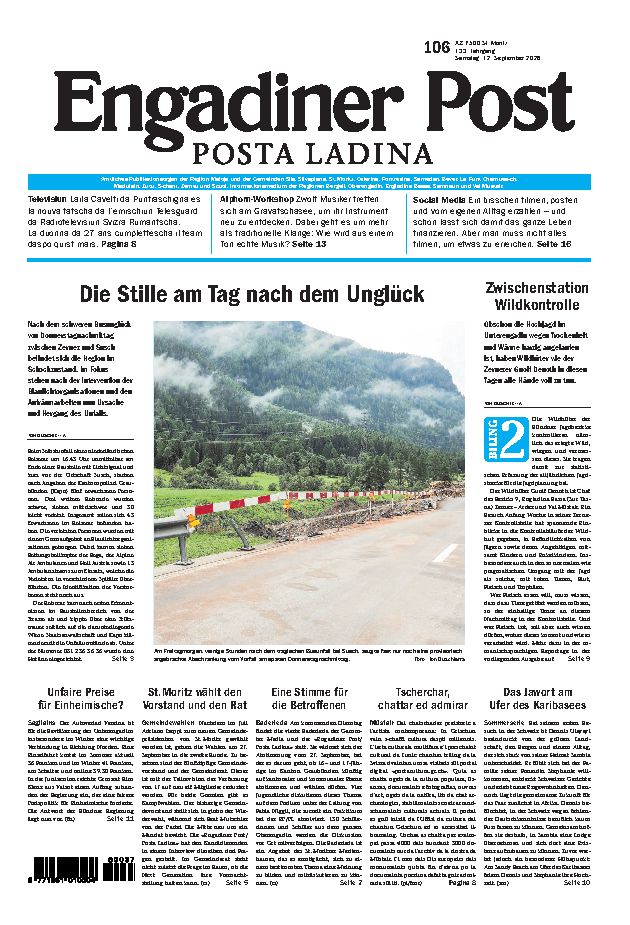 Engadiner Post Nr. 106 vom Samstag, 12.09.2026