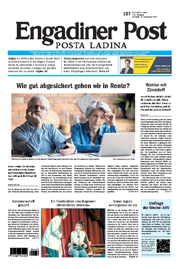 Engadiner Post Nr. 107 vom Samstag, 10.09.2022