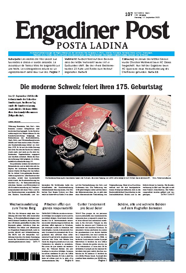 Engadiner Post Nr. 107 vom Dienstag, 12.09.2023