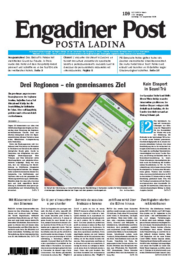 Engadiner Post Nr. 109 vom Samstag, 19.09.2026