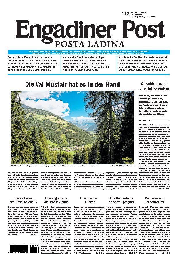Engadiner Post Nr. 112 vom Samstag, 23.09.2023