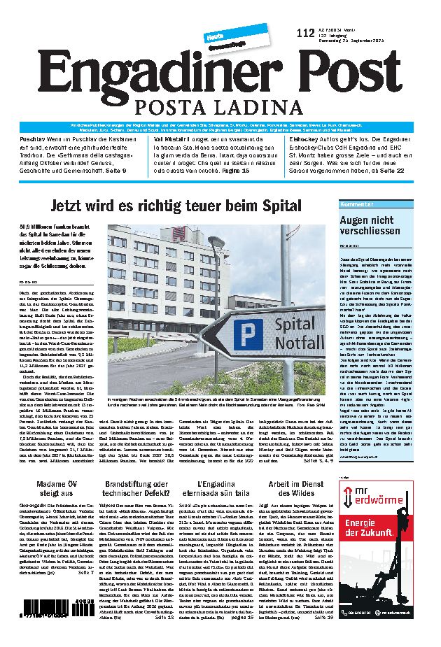Engadiner Post Nr. 112 vom Donnerstag, 25.09.2025