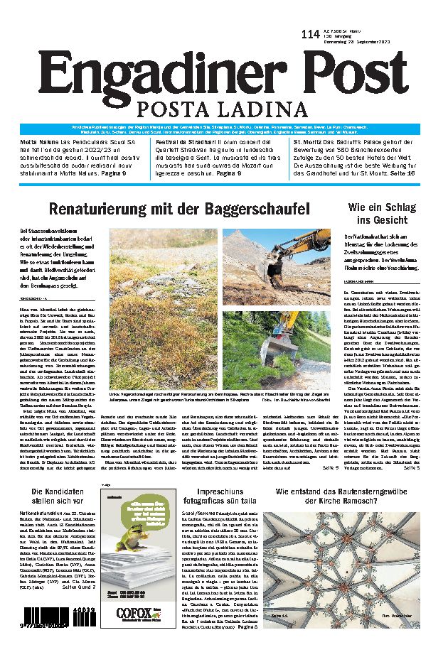 Engadiner Post Nr. 114 vom Donnerstag, 28.09.2023