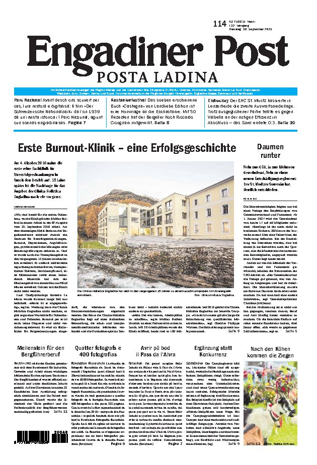 Engadiner Post Nr. 114 vom Dienstag, 30.09.2025