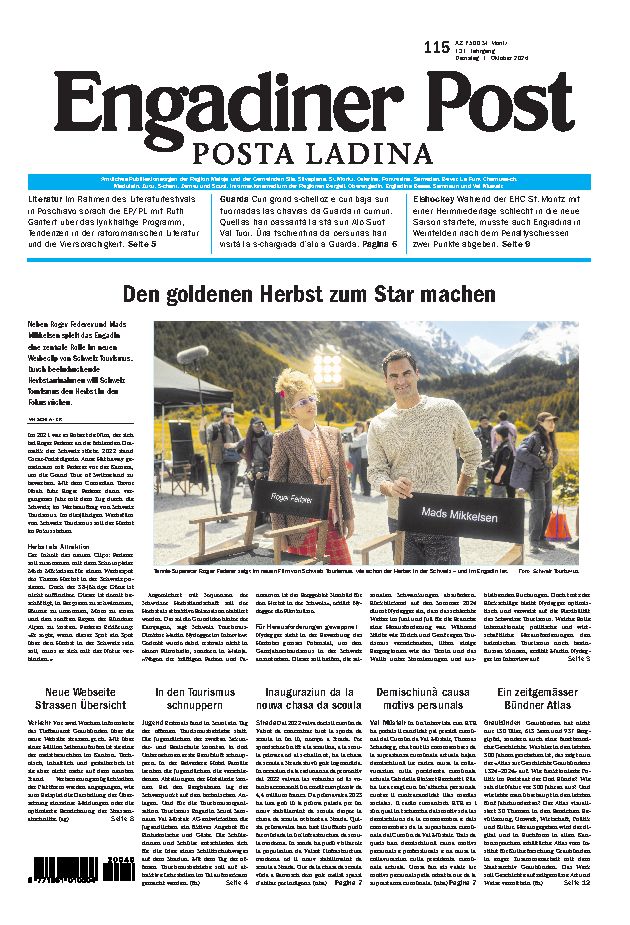 Engadiner Post Nr. 115 vom Dienstag, 01.10.2024