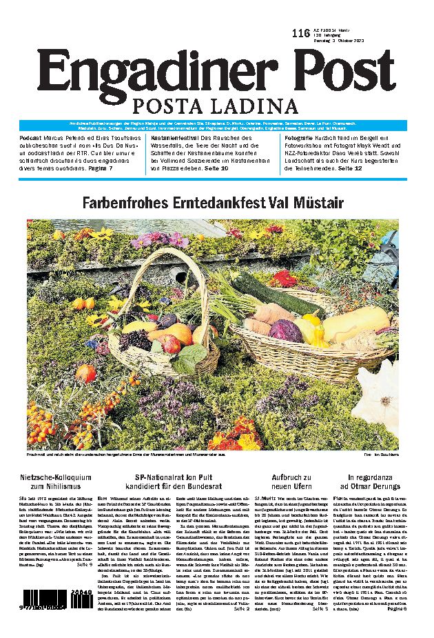 Engadiner Post Nr. 116 vom Dienstag, 03.10.2023