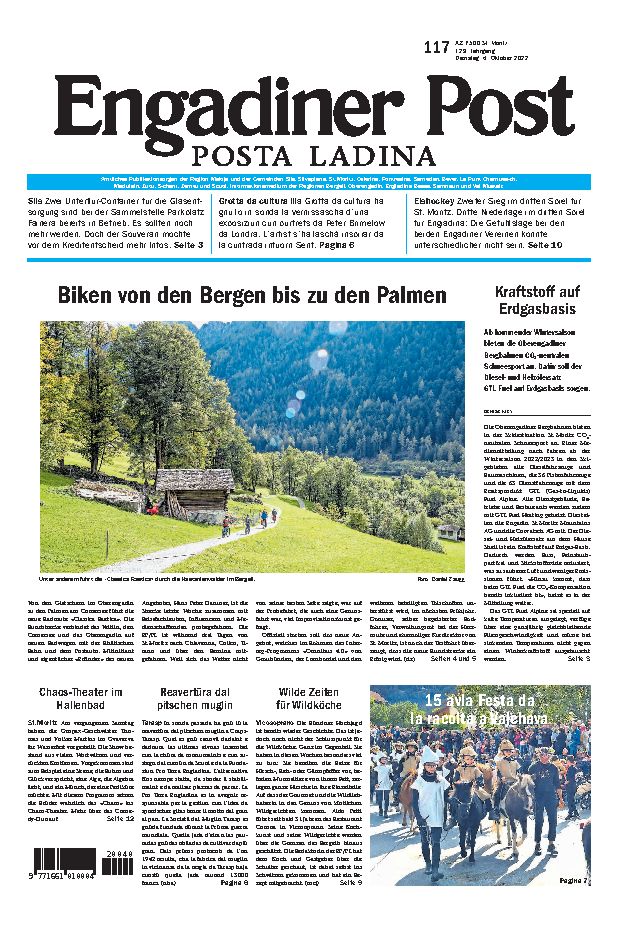 Engadiner Post Nr. 117 vom Dienstag, 04.10.2022