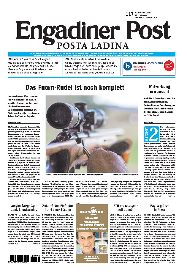Engadiner Post Nr. 117 vom Samstag, 05.10.2024