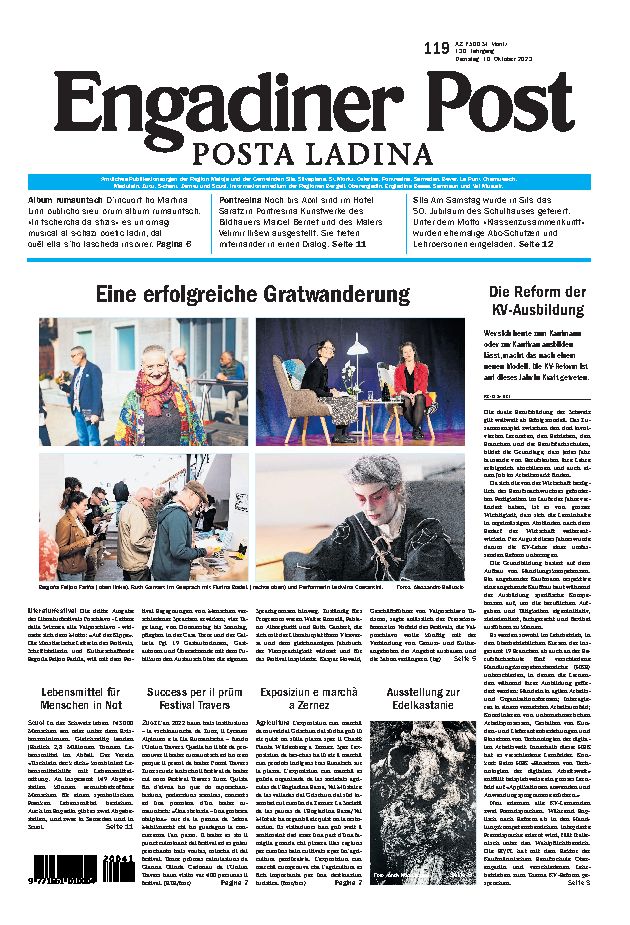 Engadiner Post Nr. 119 vom Dienstag, 10.10.2023