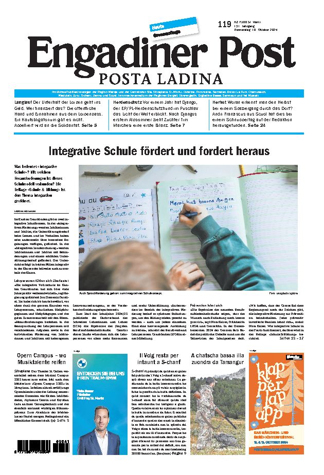 Engadiner Post Nr. 119 vom Donnerstag, 10.10.2024