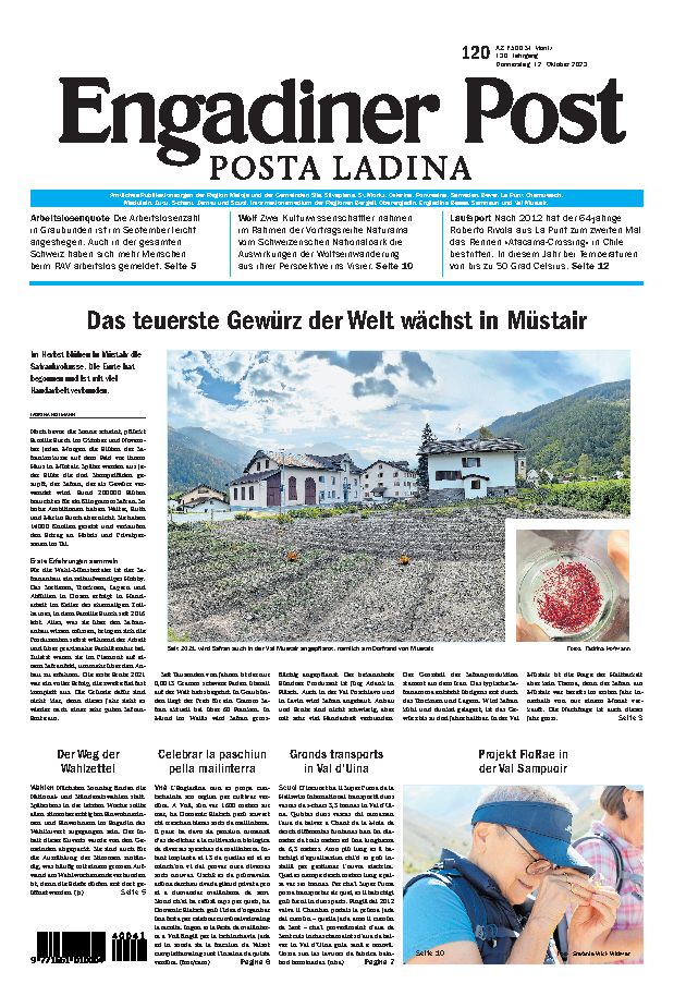 Engadiner Post Nr. 120 vom Donnerstag, 12.10.2023