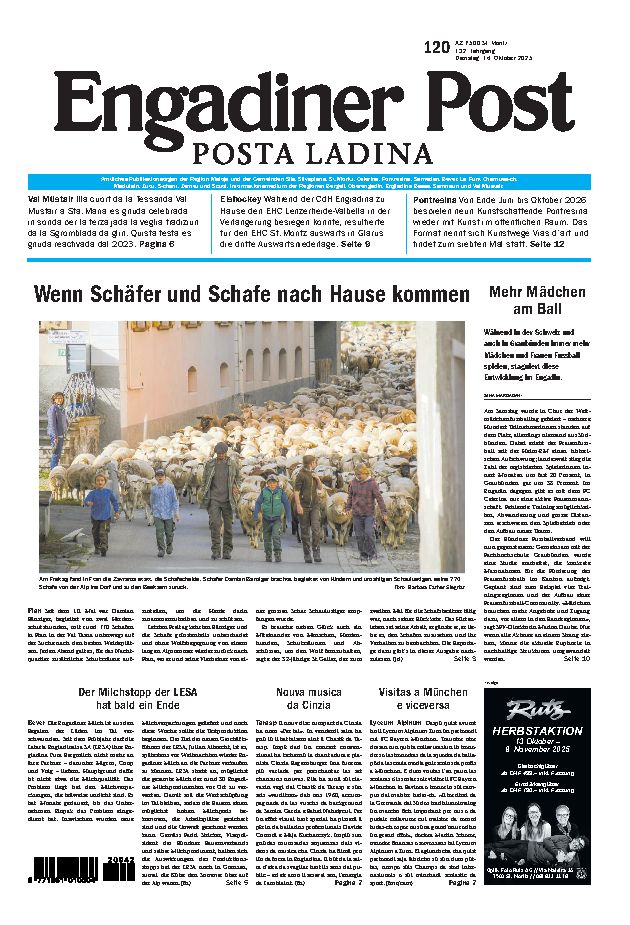 Engadiner Post Nr. 120 vom Dienstag, 14.10.2025