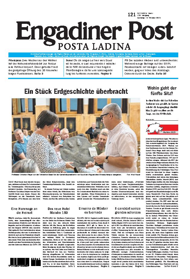 Engadiner Post Nr. 121 vom Samstag, 14.10.2023