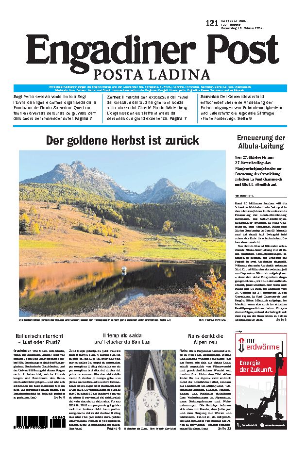 Engadiner Post Nr. 121 vom Donnerstag, 16.10.2025