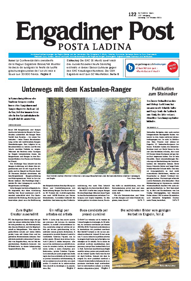 Engadiner Post Nr. 122 vom Samstag, 18.10.2025