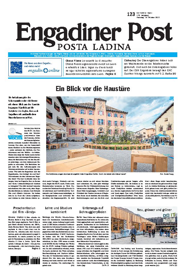 Engadiner Post Nr. 123 vom Dienstag, 18.10.2022