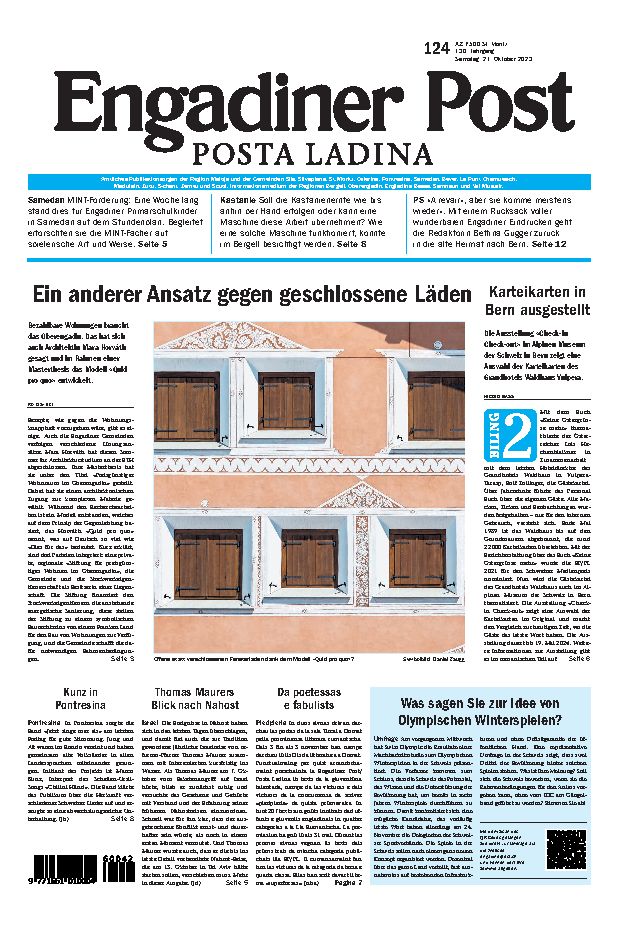 Engadiner Post Nr. 124 vom Samstag, 21.10.2023