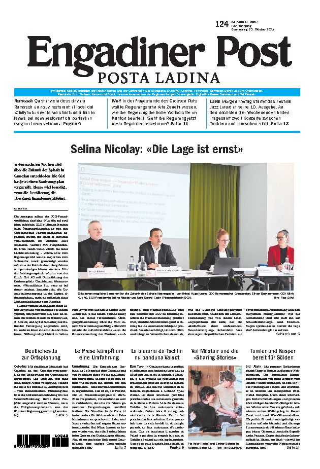 Engadiner Post Nr. 124 vom Donnerstag, 23.10.2025
