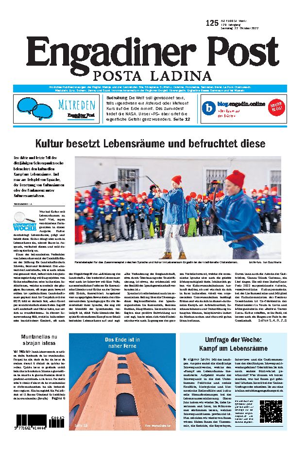 Engadiner Post Nr. 125 vom Samstag, 22.10.2022