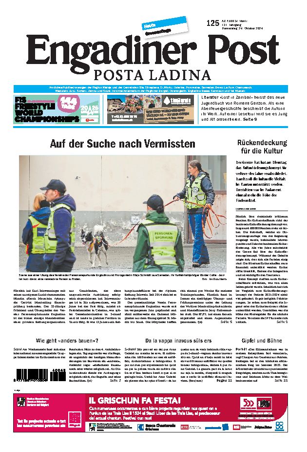 Engadiner Post Nr. 125 vom Donnerstag, 24.10.2024