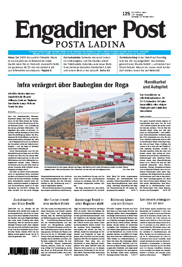 Engadiner Post Nr. 125 vom Samstag, 25.10.2025