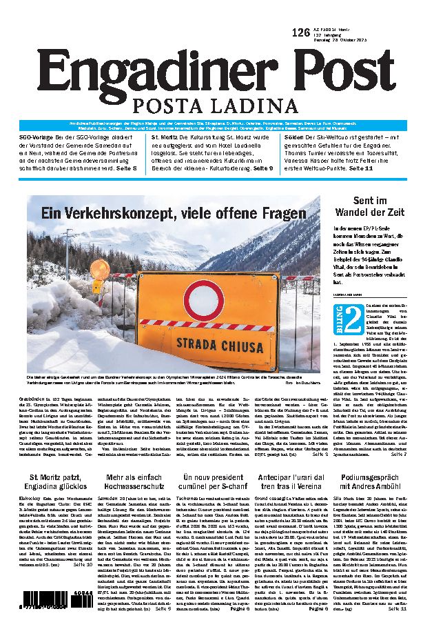 Engadiner Post Nr. 126 vom Dienstag, 28.10.2025